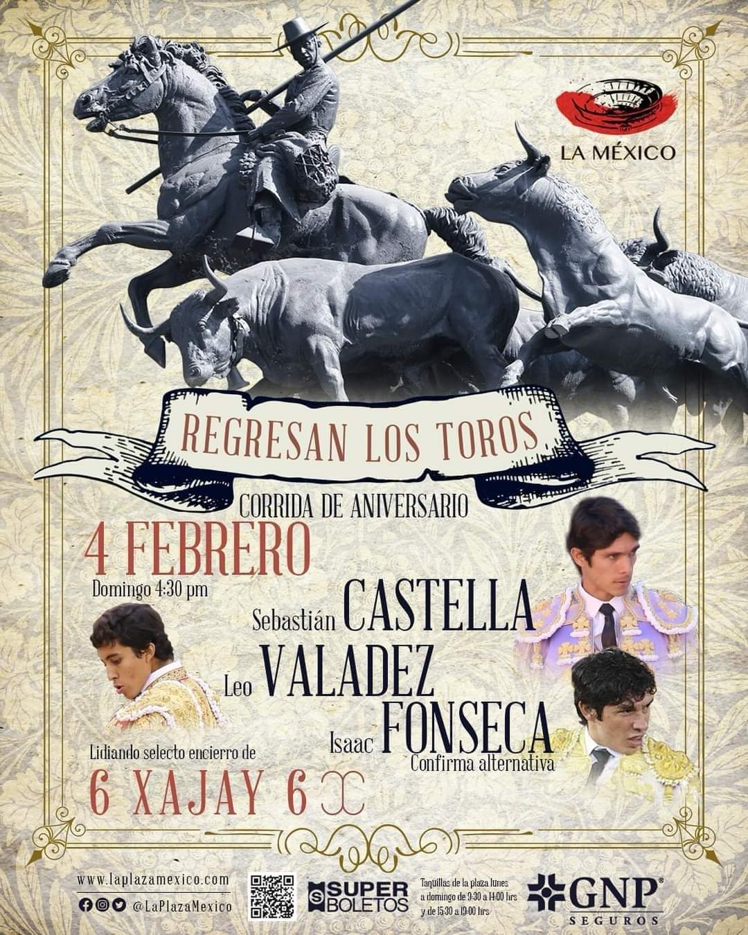 Vuelve La Fiesta Brava A La Plaza De Toros México, Este Es El Cartel ...